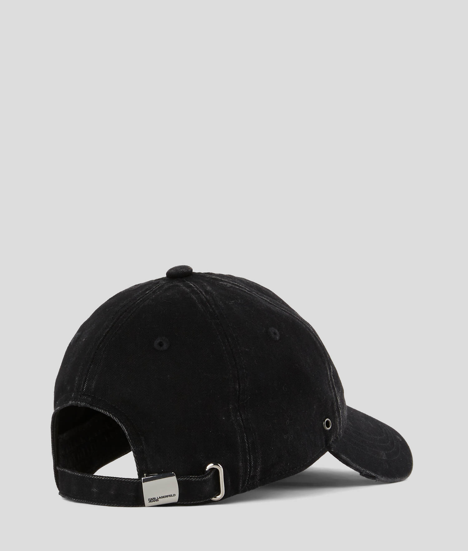 CASQUETTE EFFET DENIM DÉLAVÉ KLJ X ATELIER RESERVÉ - Noir lavé