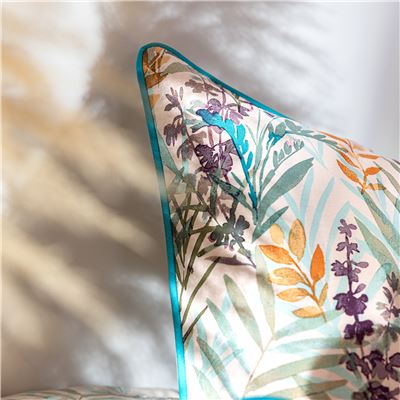 Linge de lit feuillage aquarelle