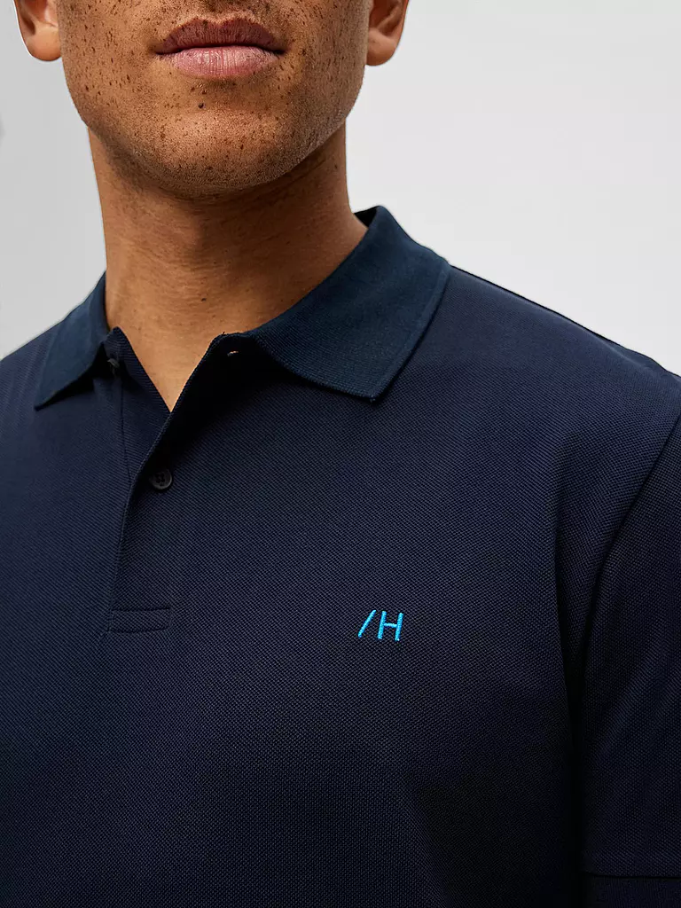 SELECTED Poloshirt SLHDANTE  blau