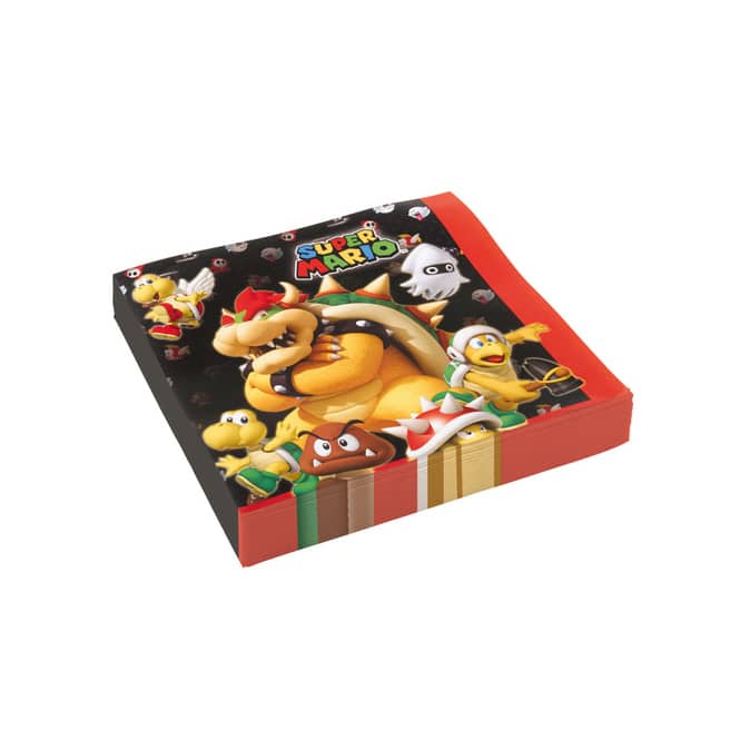 Super Mario - 20 Servietten - ca. 33 x 33 cm
