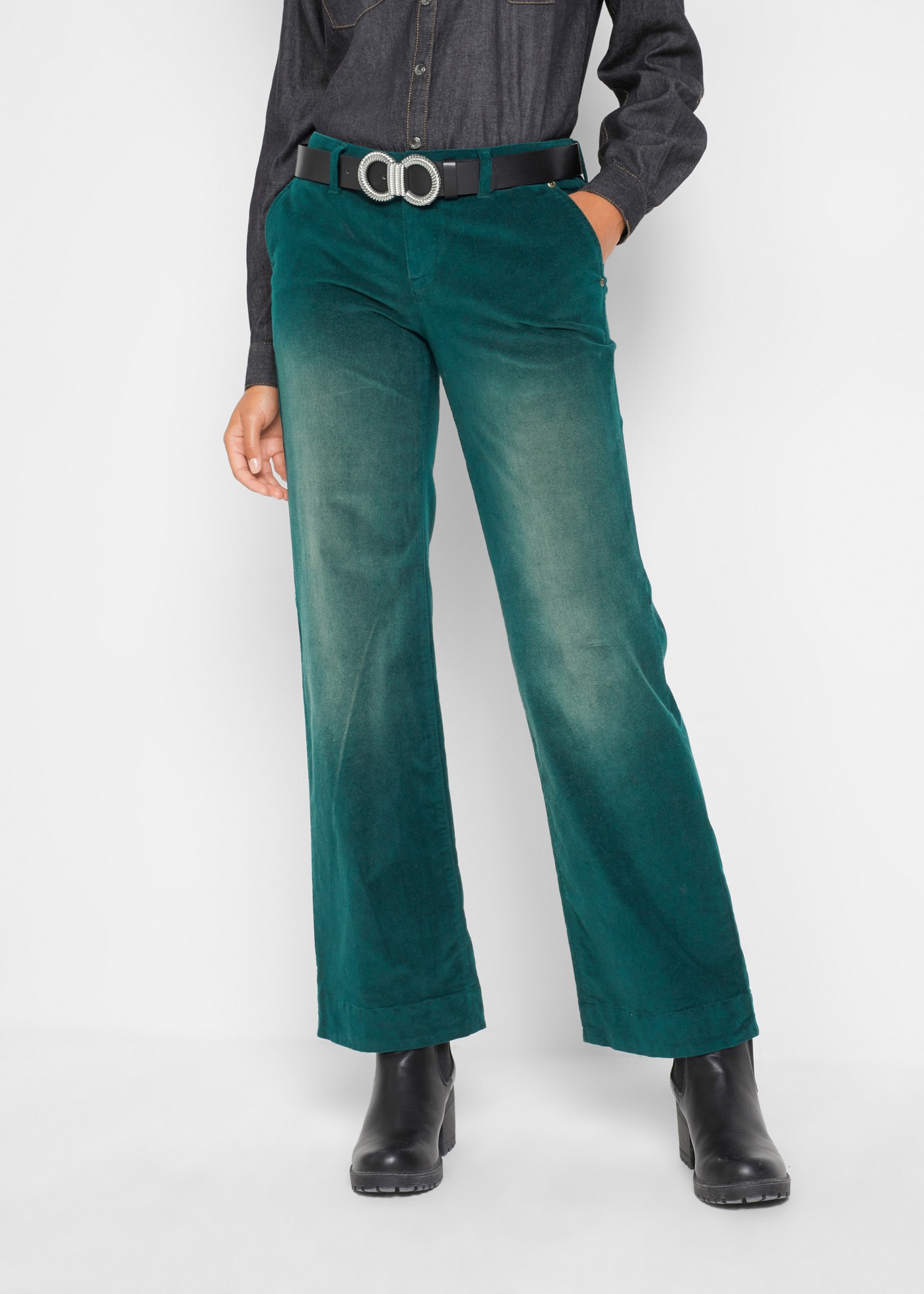 bonprix Cordhose »Stretch-Cordhose, Wide«  Stretch-Cordhose, Wide