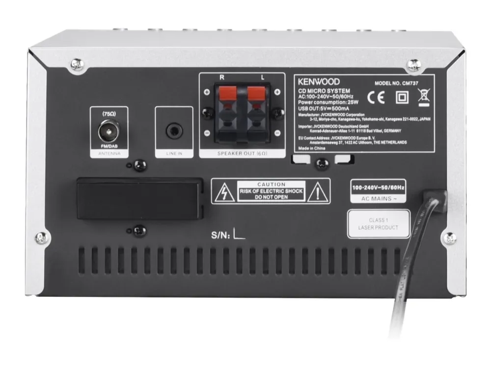 Kenwood M-7000S-S - Mikrosystem - sølv