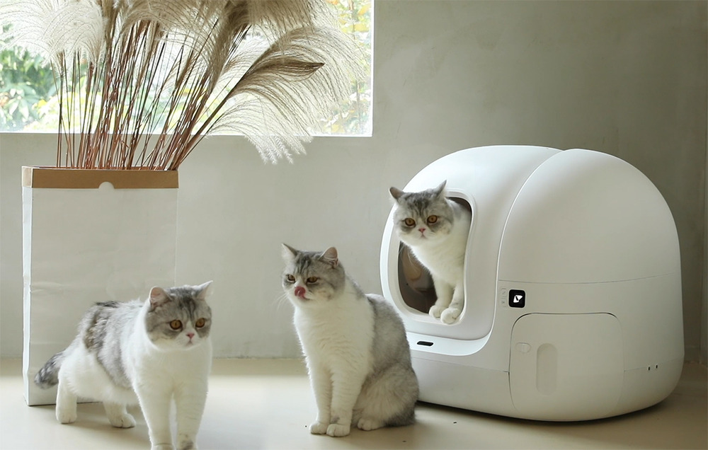 Bac à litière pour chat autonettoyant intelligent petkit pura max