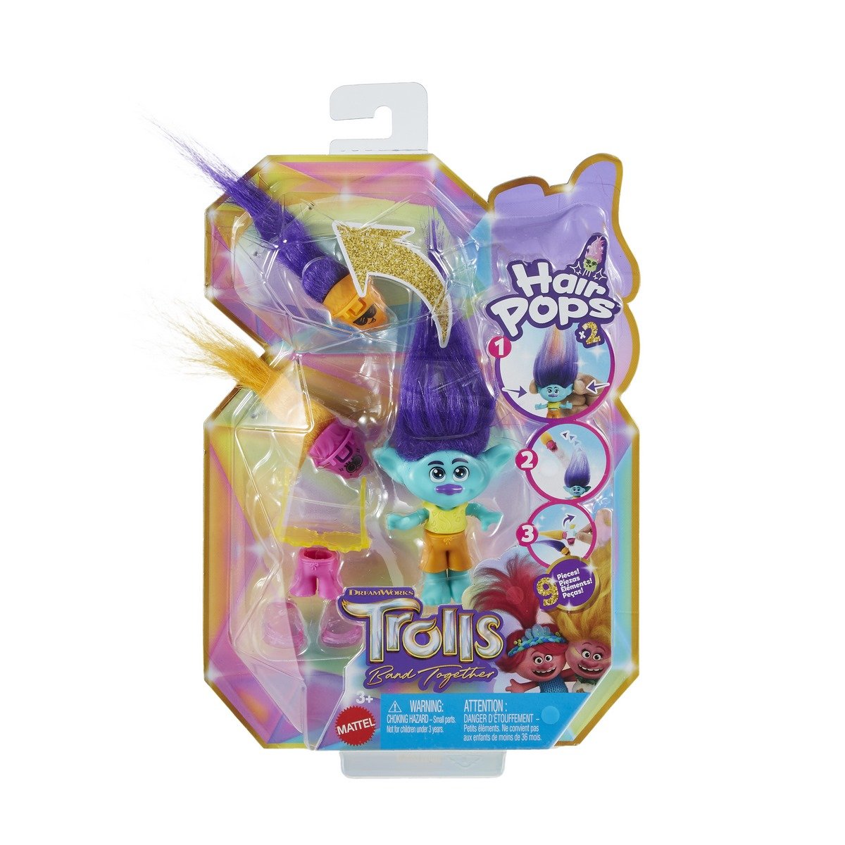 Figurine Branche Hair Pops - Trolls