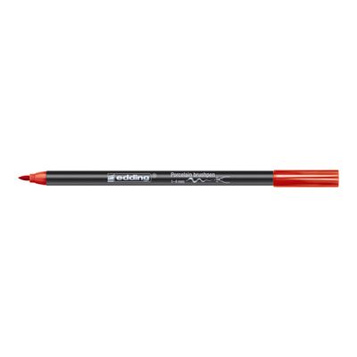 Set de 6 feutres pinceau pour porcelaine Edding 4200 – Couleurs chaudes – Résistants au lave-vaisselle