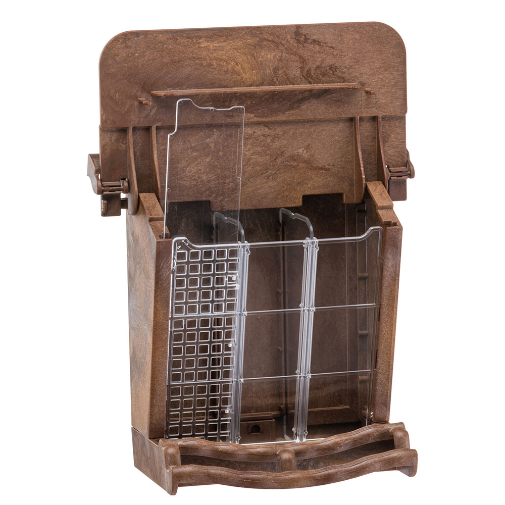 Mangeoire d'extérieur pour oiseaux sauvages jok 11, abri pour oiseaux, adaptée pour nourriture graines petites noisettes