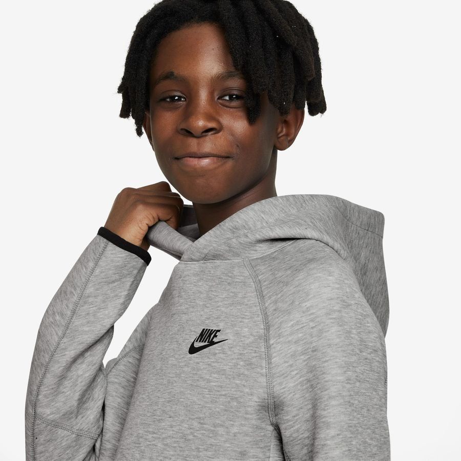 Nike Sweat à Capuche NSW Tech Fleece 24 - Gris/Noir Enfant