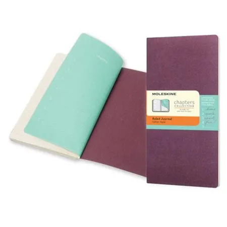 Moleskine Chapter-Notizheft pflaume, liniert, Slim Medium