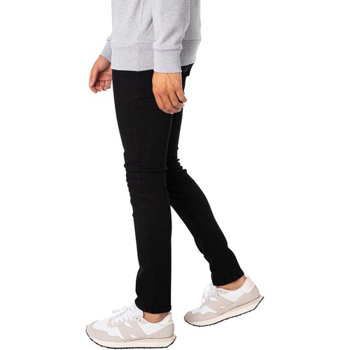 Jack & Jones - Vaqueros Pitillo Liam Original 773 Negro