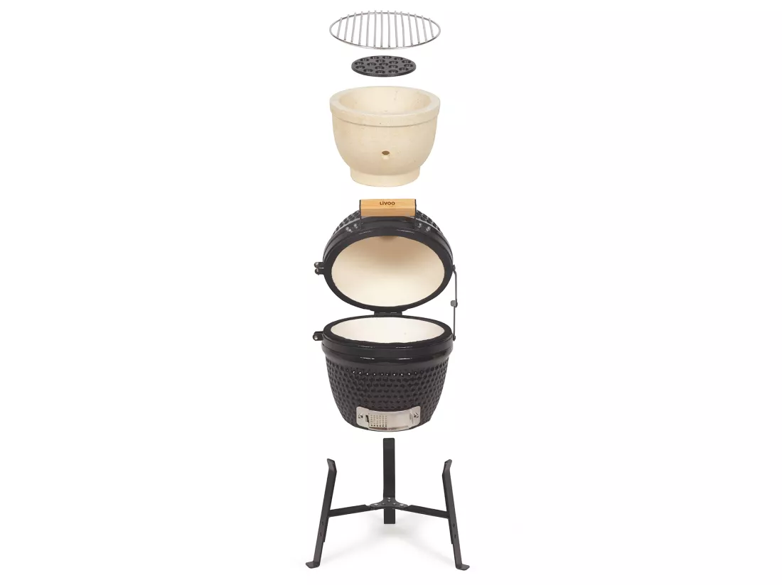 Livoo Barbecue à charbon 27cm céramique - doc283
