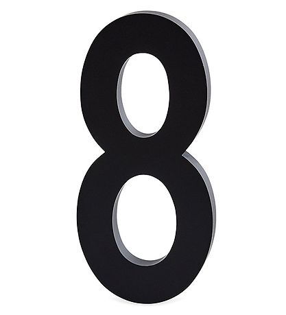 Design Letters Alu-Zahlen - 8 - Schwarz