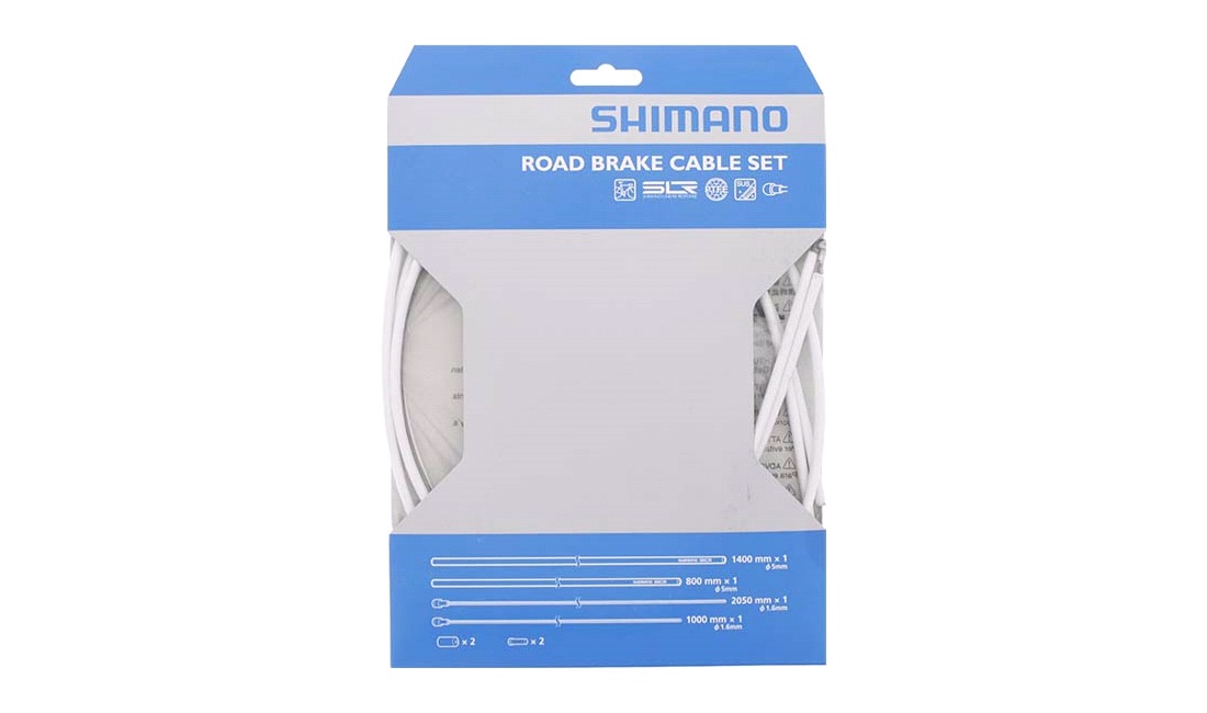 Shimano bremsekabelsæt Road hvid PTFE