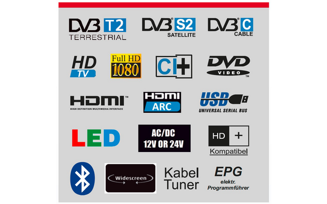 Reflexion Smart LED-Smart TV (webOS) inkl. DVD-Player, DVB-S2/C/T2 HD Tuner