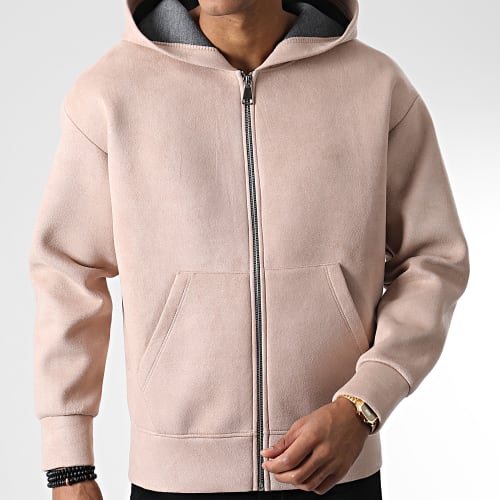 Sweat Zippé Capuche UY931 Beige