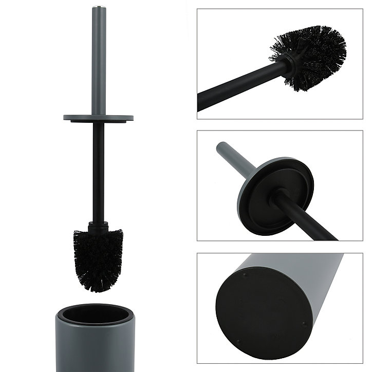 Brosse WC murale bleu mat Akira Spirella