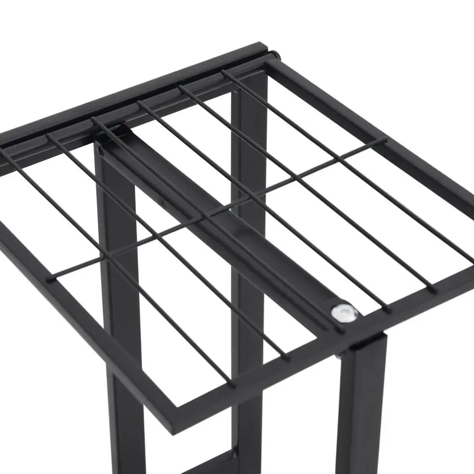 vidaXL - Standaard - Zwart - Metaal - 43 x 22 x 98 cm
