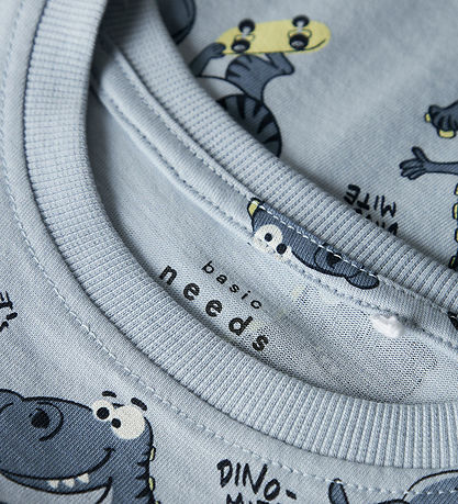 Name It T-Shirt - NmmValther - Celestial Blue/Skate Dino