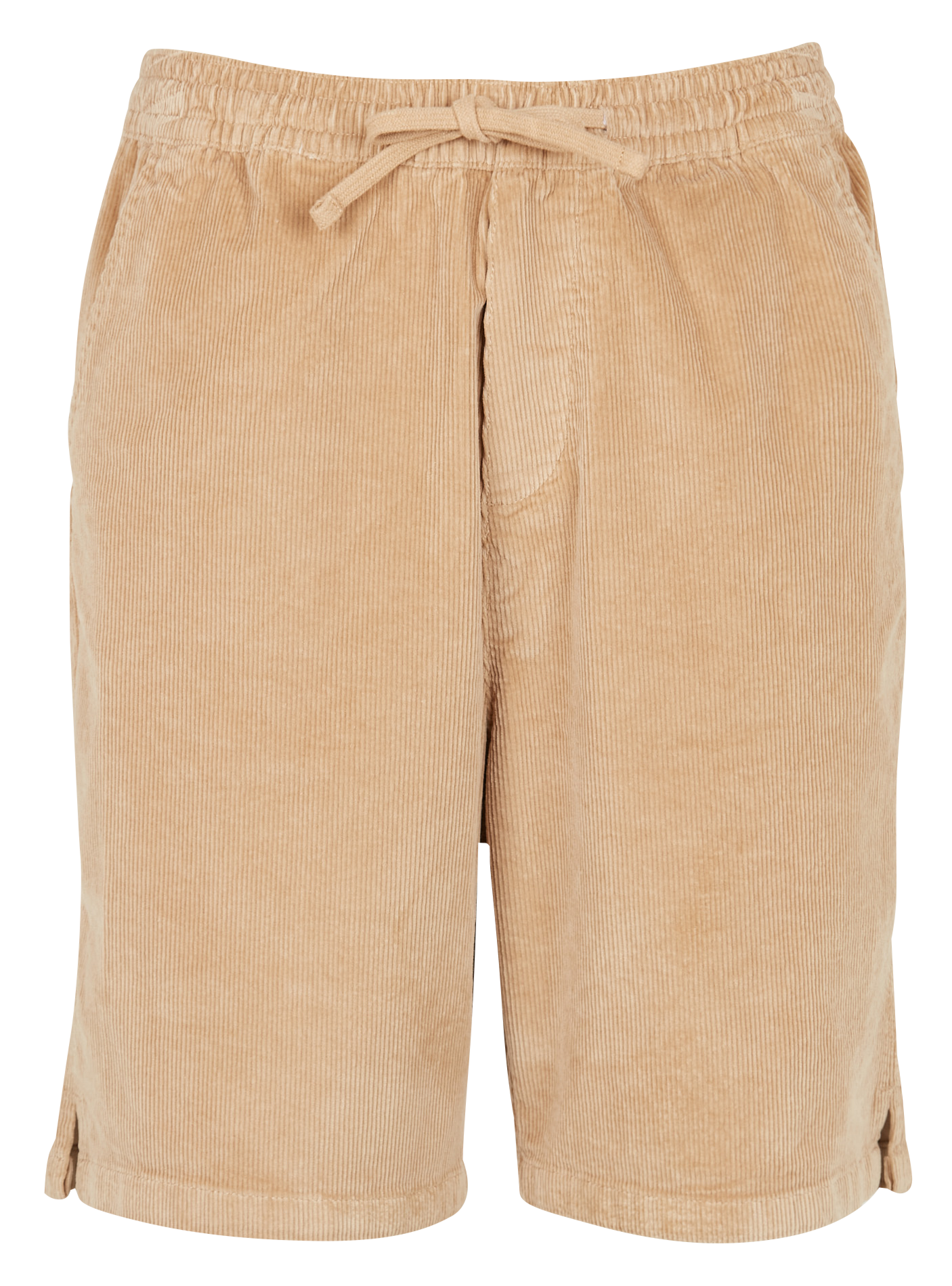 Short côtelé en coton bio| Beige