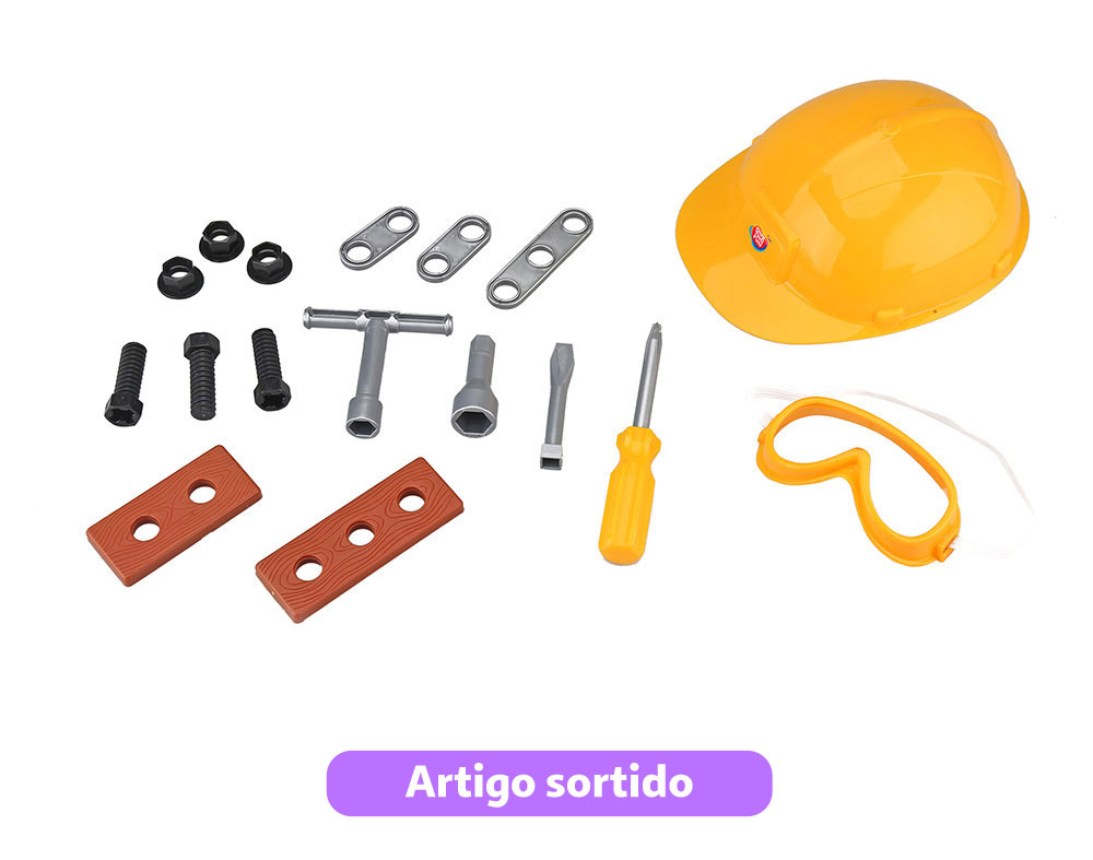 SET CAPACETE   17 FERRAMENTAS ONE TWO FUN