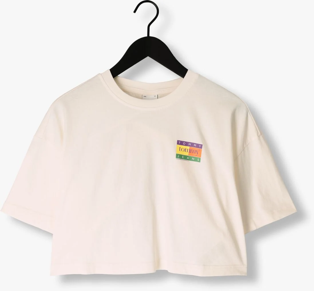 TOMMY JEANS witte tommy jeans t-shirt tjw ovs crp summer flag tee3