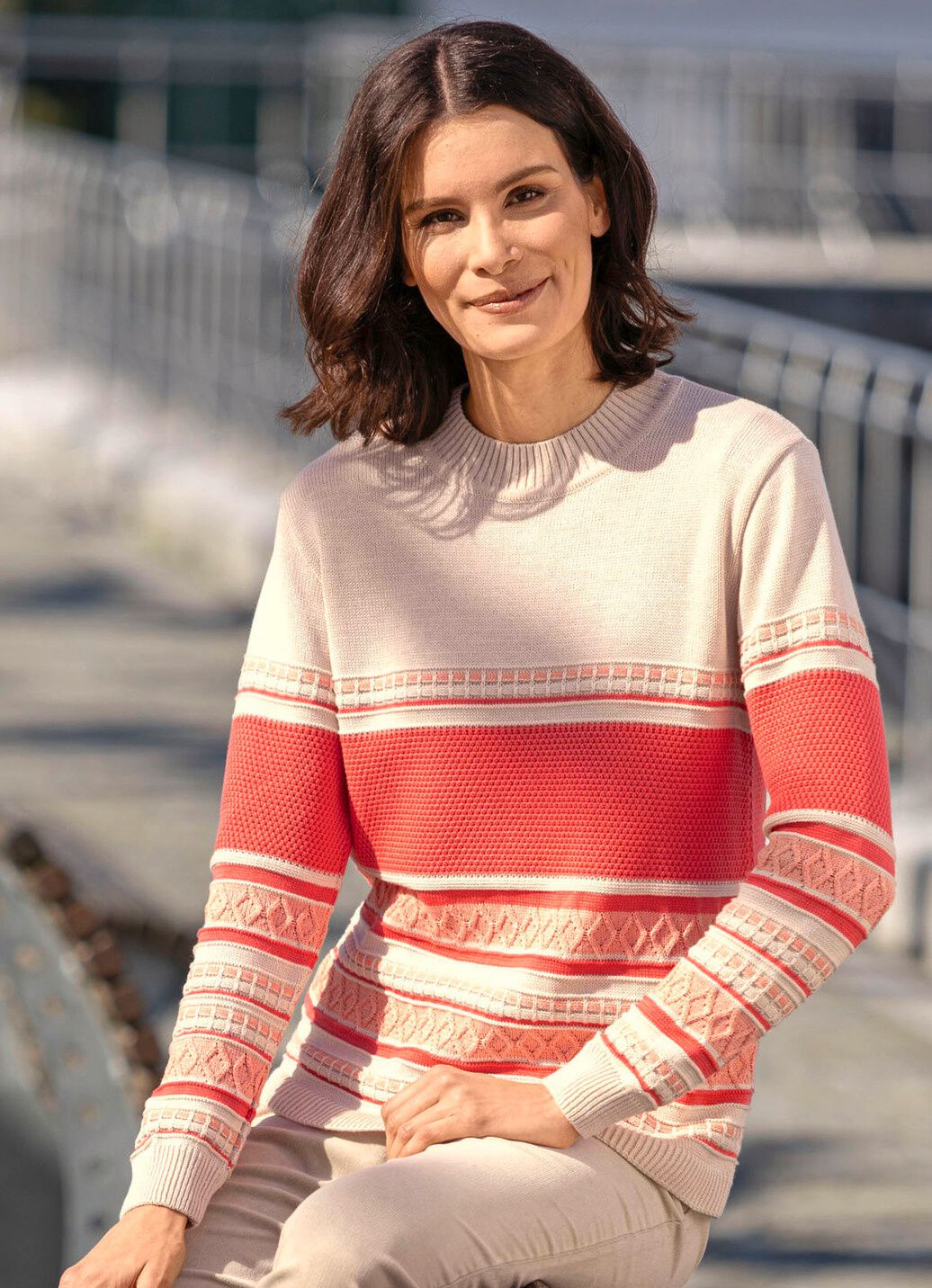 Pullover mit Ringeldessin