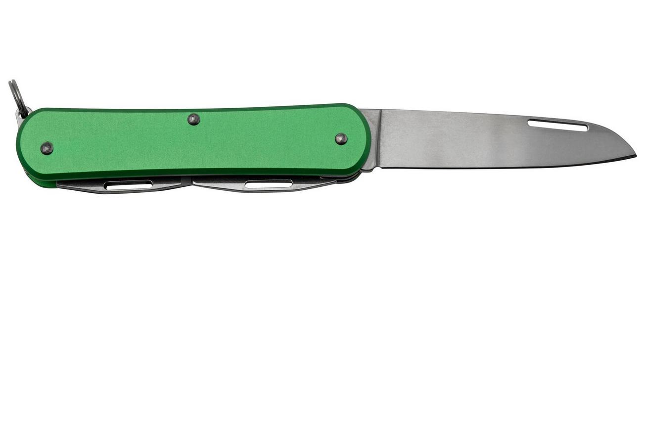 FOX Vulpis 3-Tools FX-VP130-3OD, N690Co, Aluminium OD Green, Zwitsers zakmes