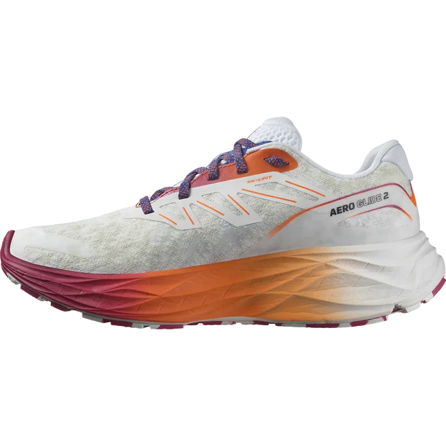 AERO GLIDE 2  Laufschuhe Damen White/DragonFire/Vivacious