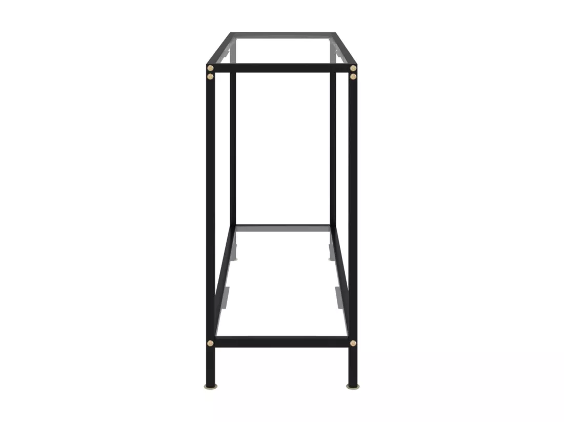 Table console Transparent 100x35x75 cm Verre trempé