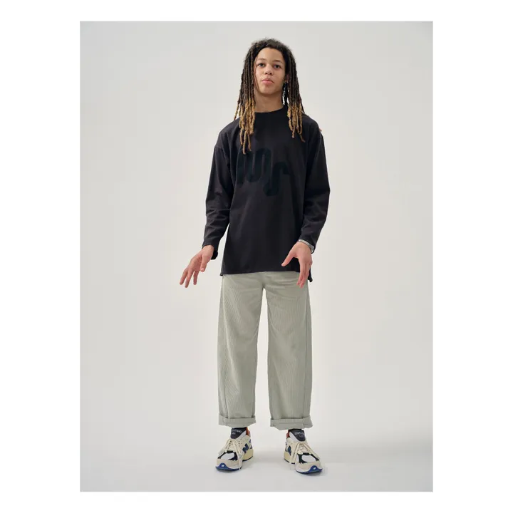Main Story Pantalon Barrel Coton Bio | Gris