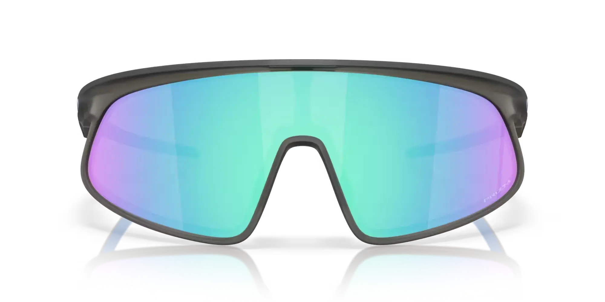 Oakley RSLV Sport Zonnebril Smoke Prizm Sapphire Lens Mat Grijs