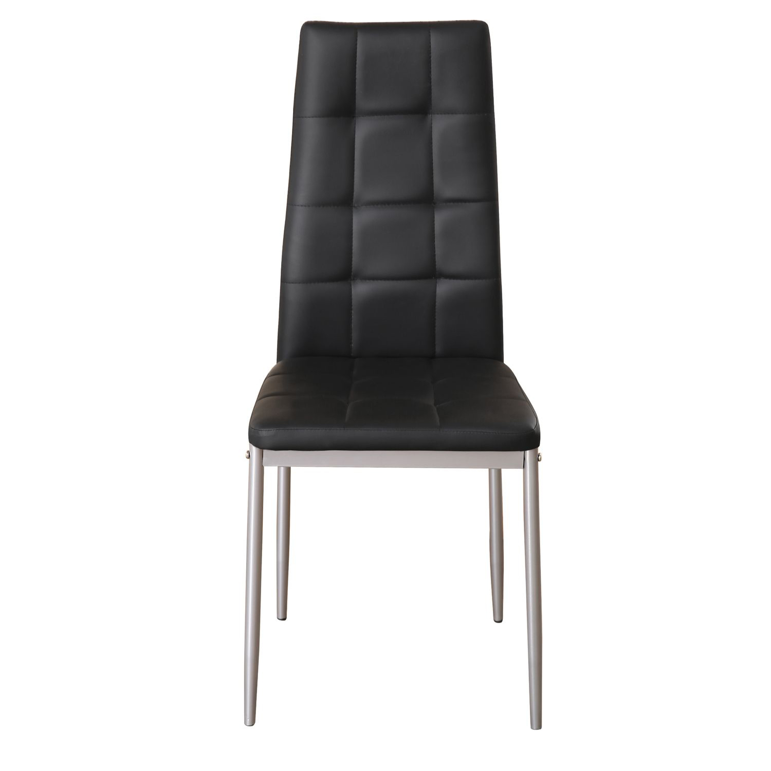 Esszimmerstuhl Leder MARC 4er Set schwarz