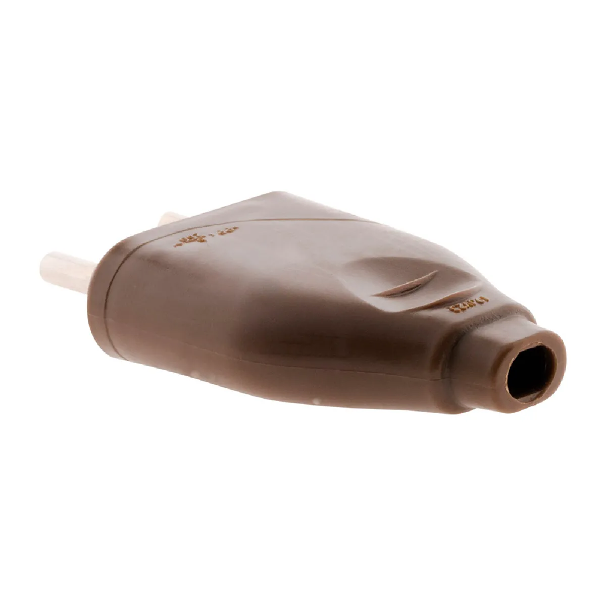 Zenitech Fiche mâle 2P 6A - Lot de 10 - Marron