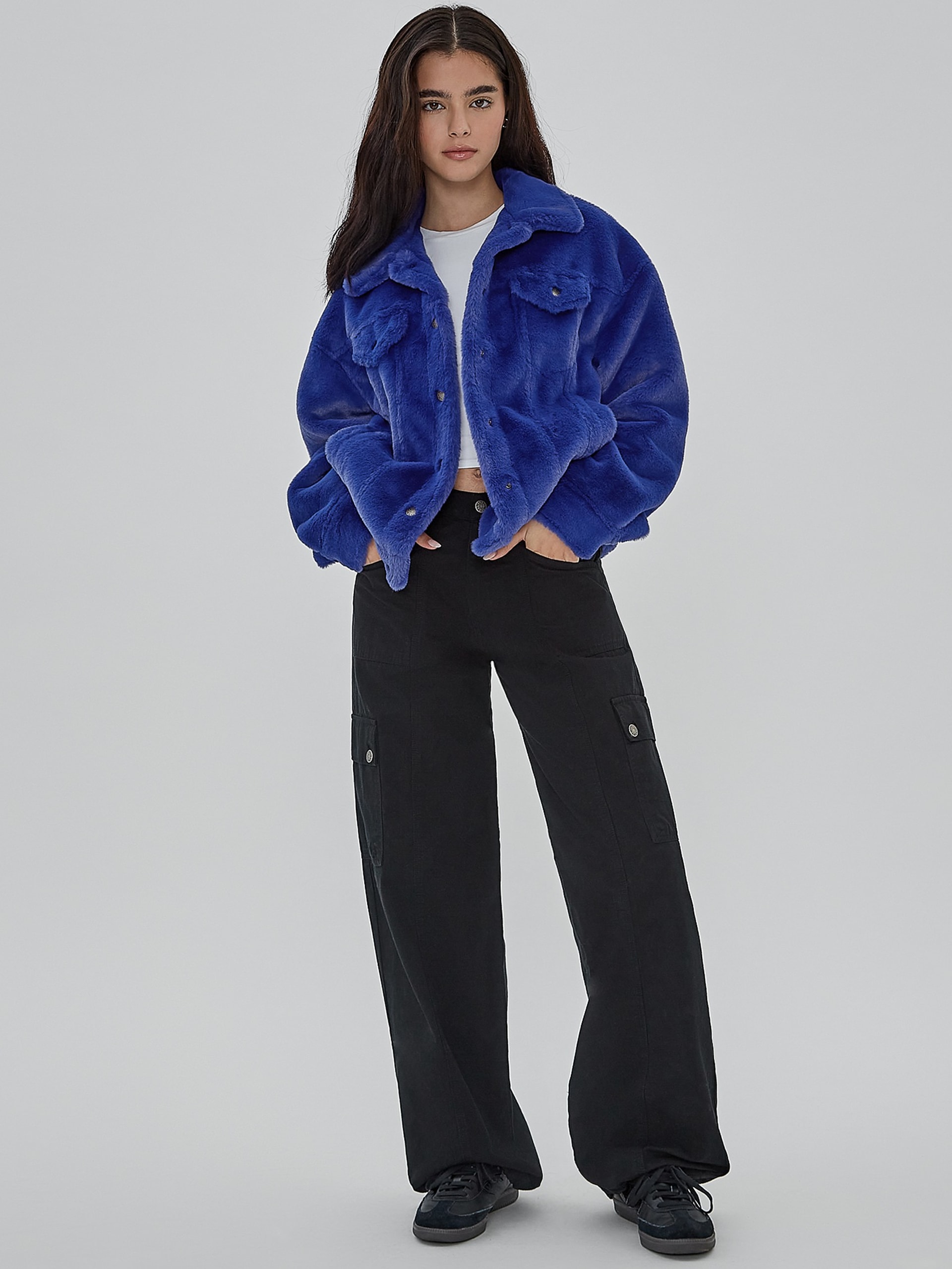 Jaqueta de pele oversized da GUESS Originals