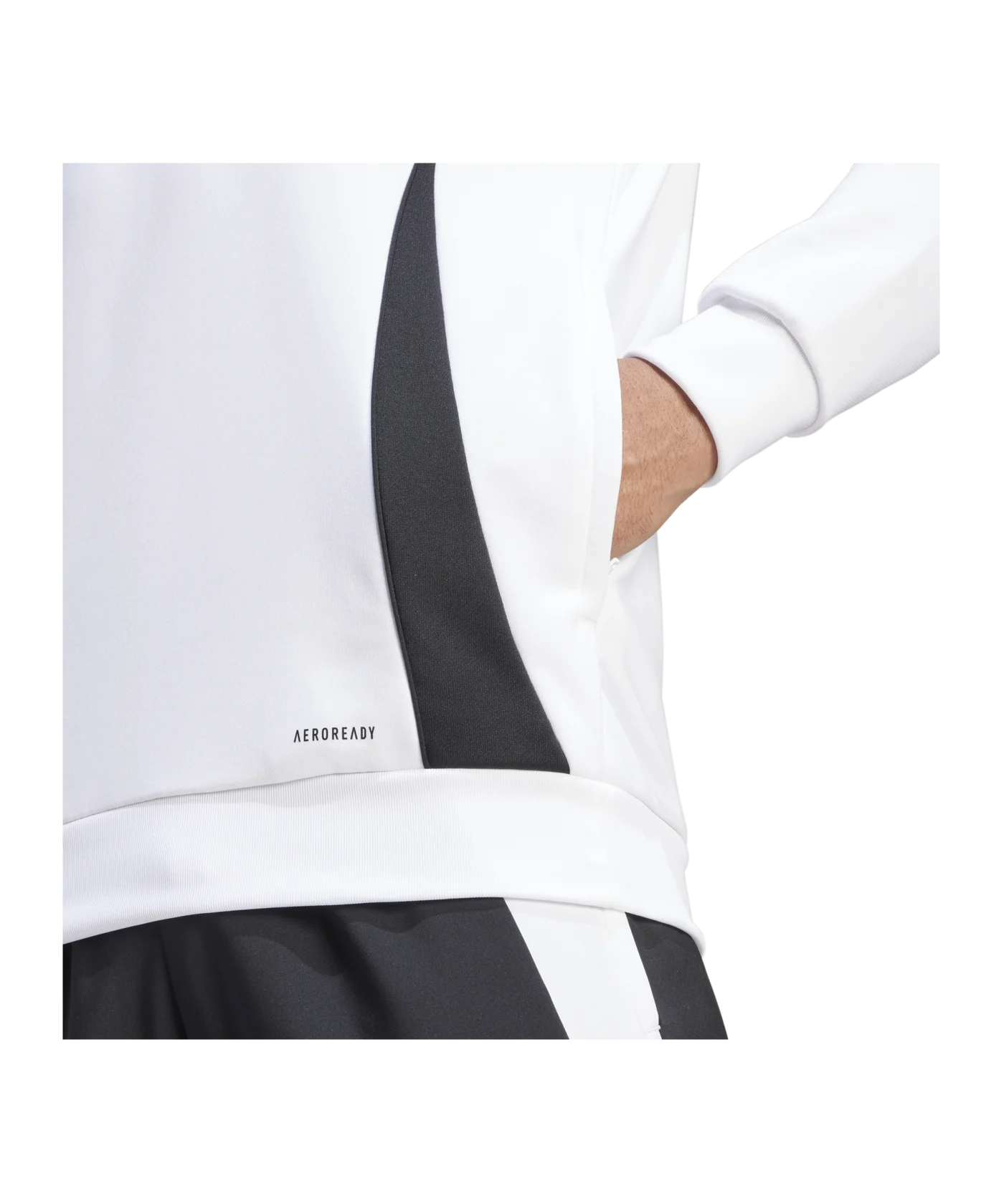 adidas Tiro 24 Training Hoody Weiss Schwarz