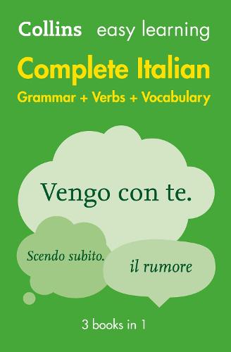Easy Learning Italian Complete Grammar, Verbs and Vocabulary (3 books in 1): Trusted Support for Learning - Collins Easy Learning (Paperback)