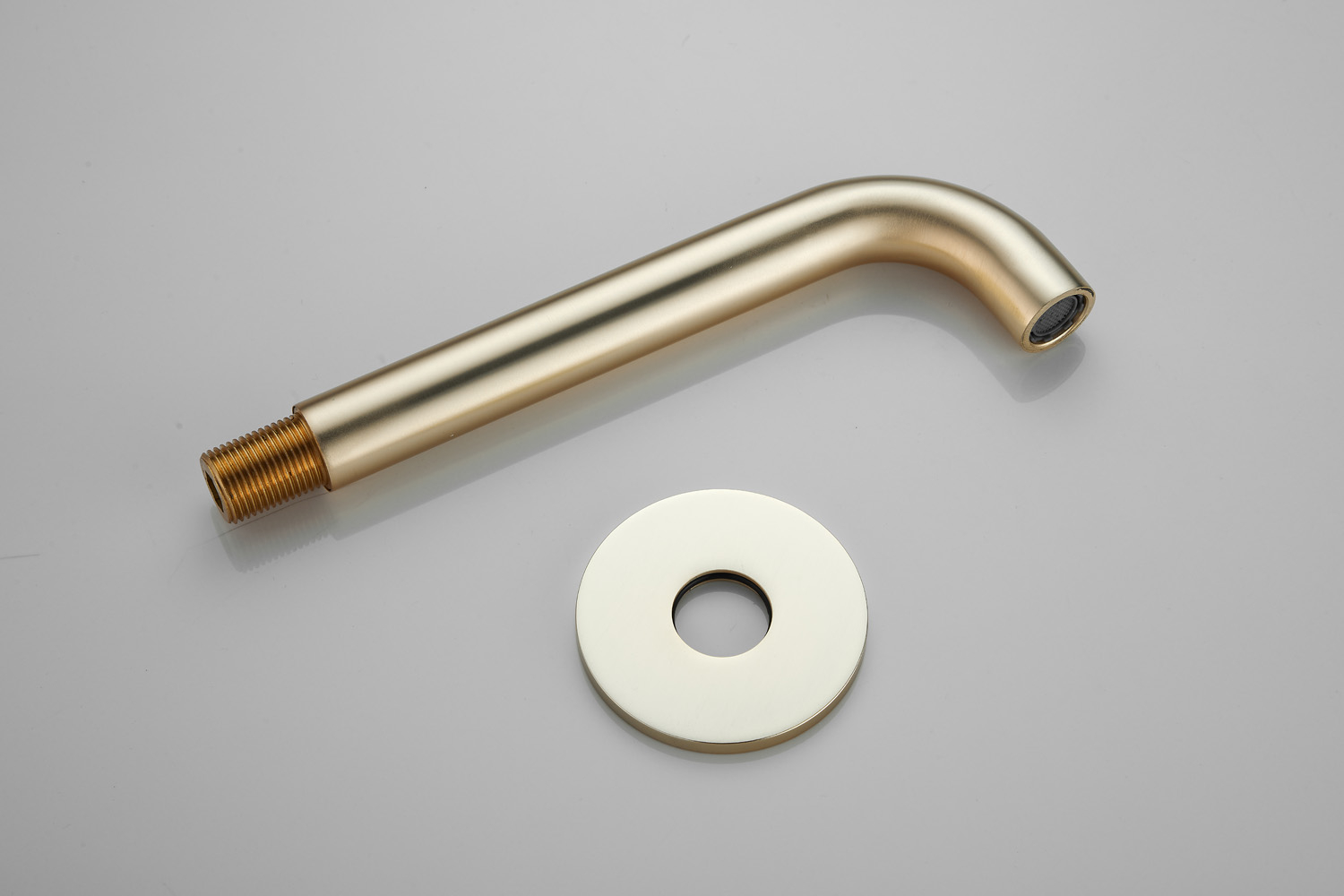 Saniclear Plus baduitloop 20cm geborsteld messing mat goud