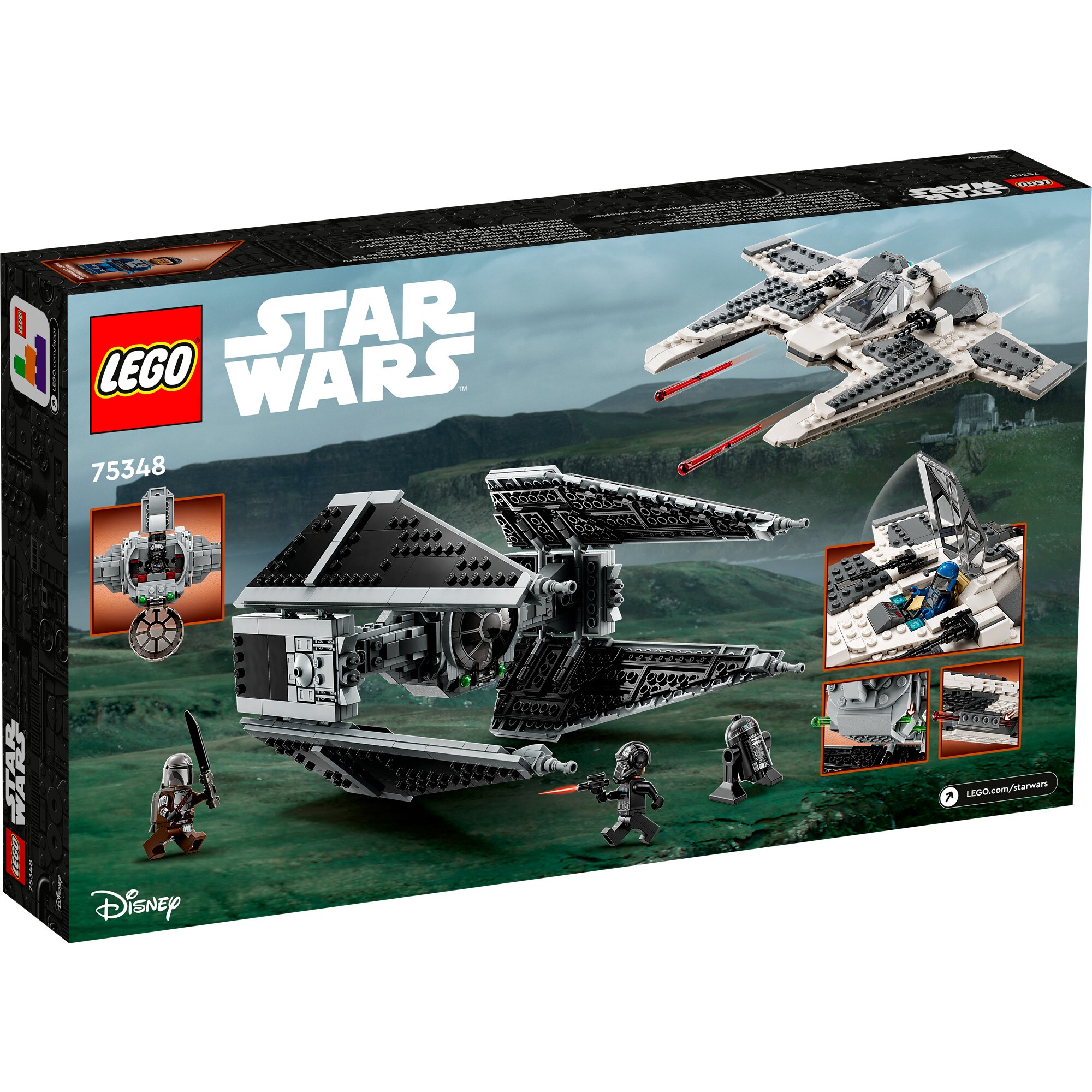 LEGO Konstruktionsspielzeug Star Wars Mandalorianischer Fang Fighter vs. TIE Interceptor