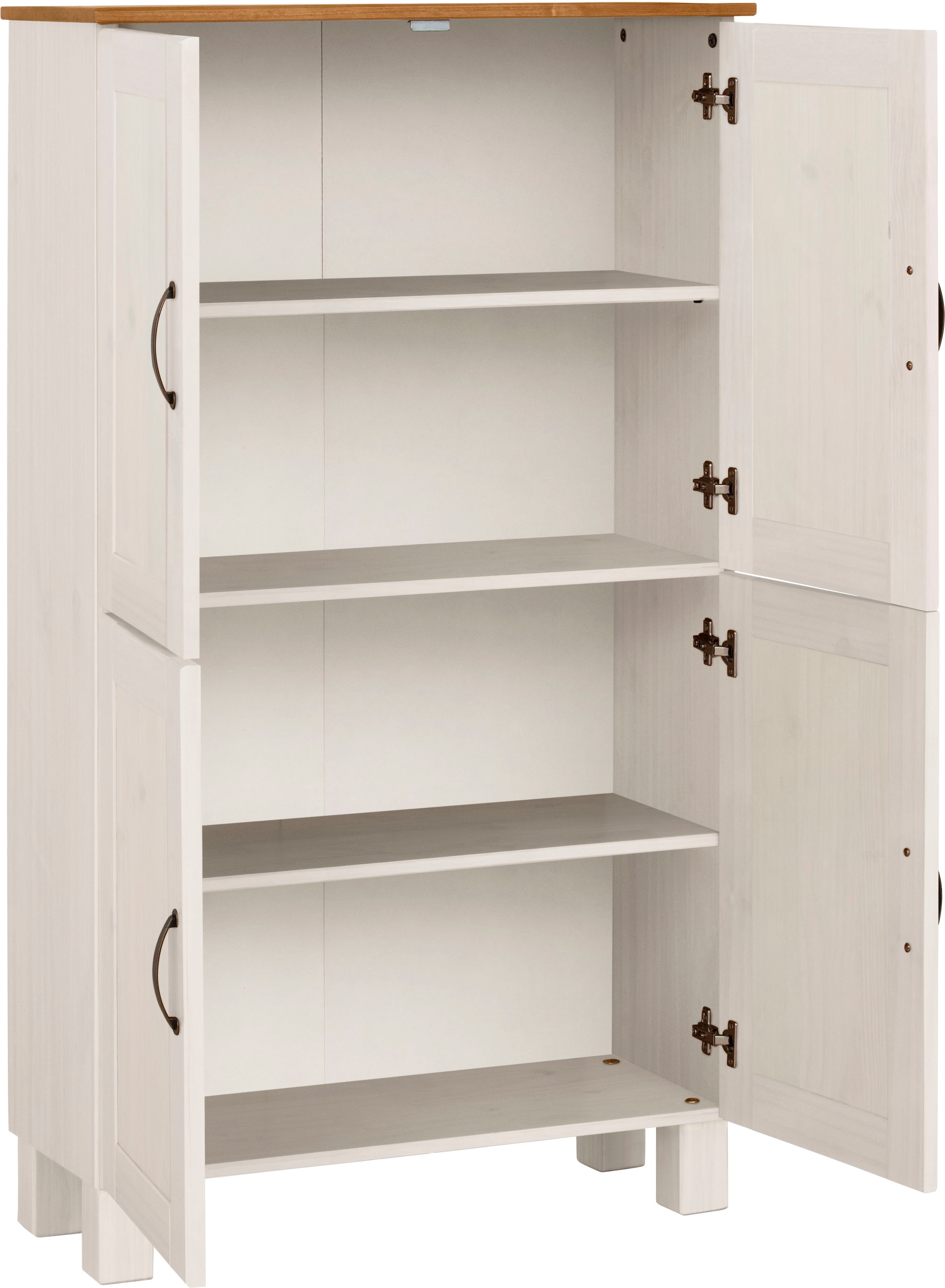 Home affaire Midischrank »Rodby« FSC®-zertifiziertes Massivholz, Breite 75cm, Höhe 130cm
