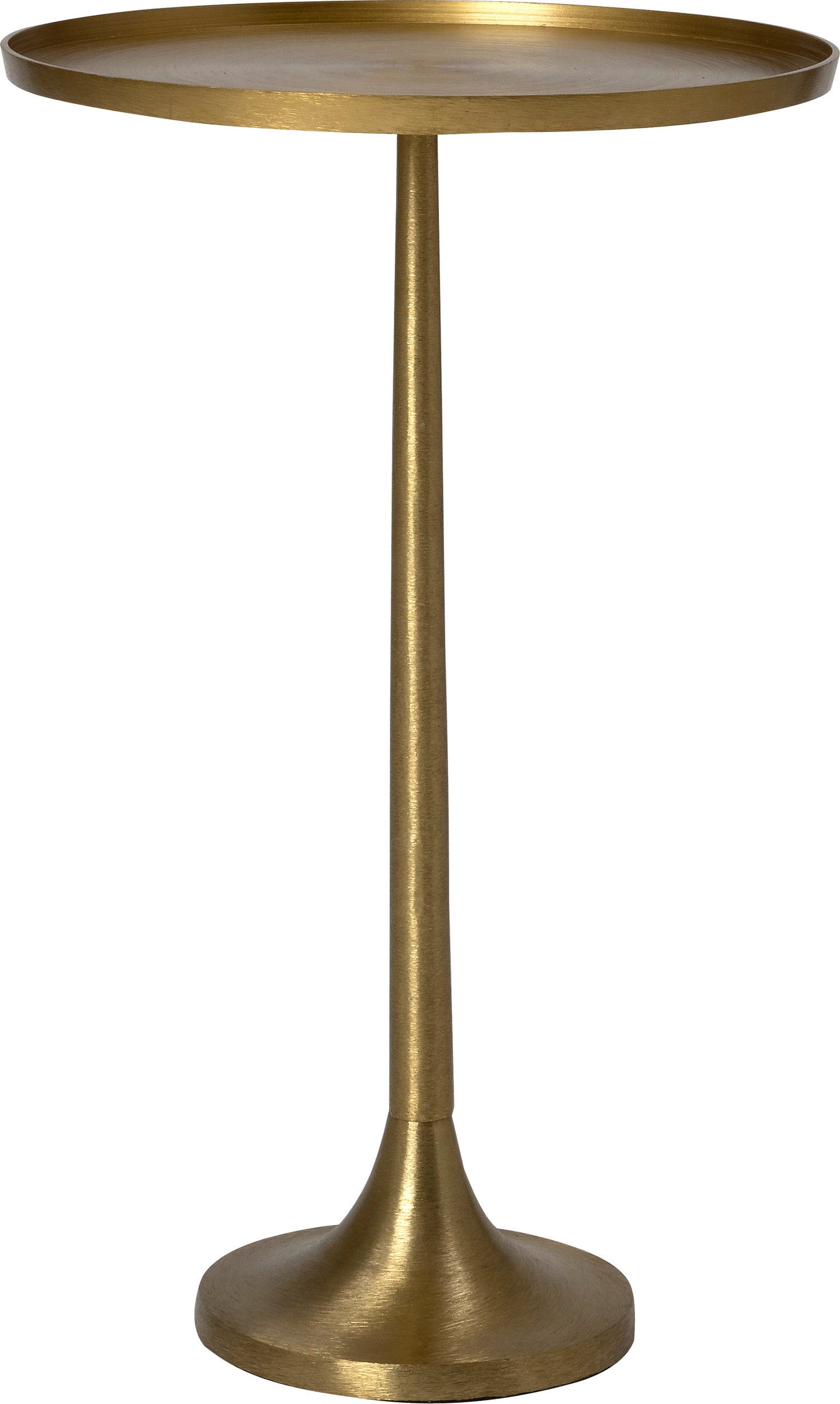 Intratuin bijzettafel Jot goud D 38 H 61 cm