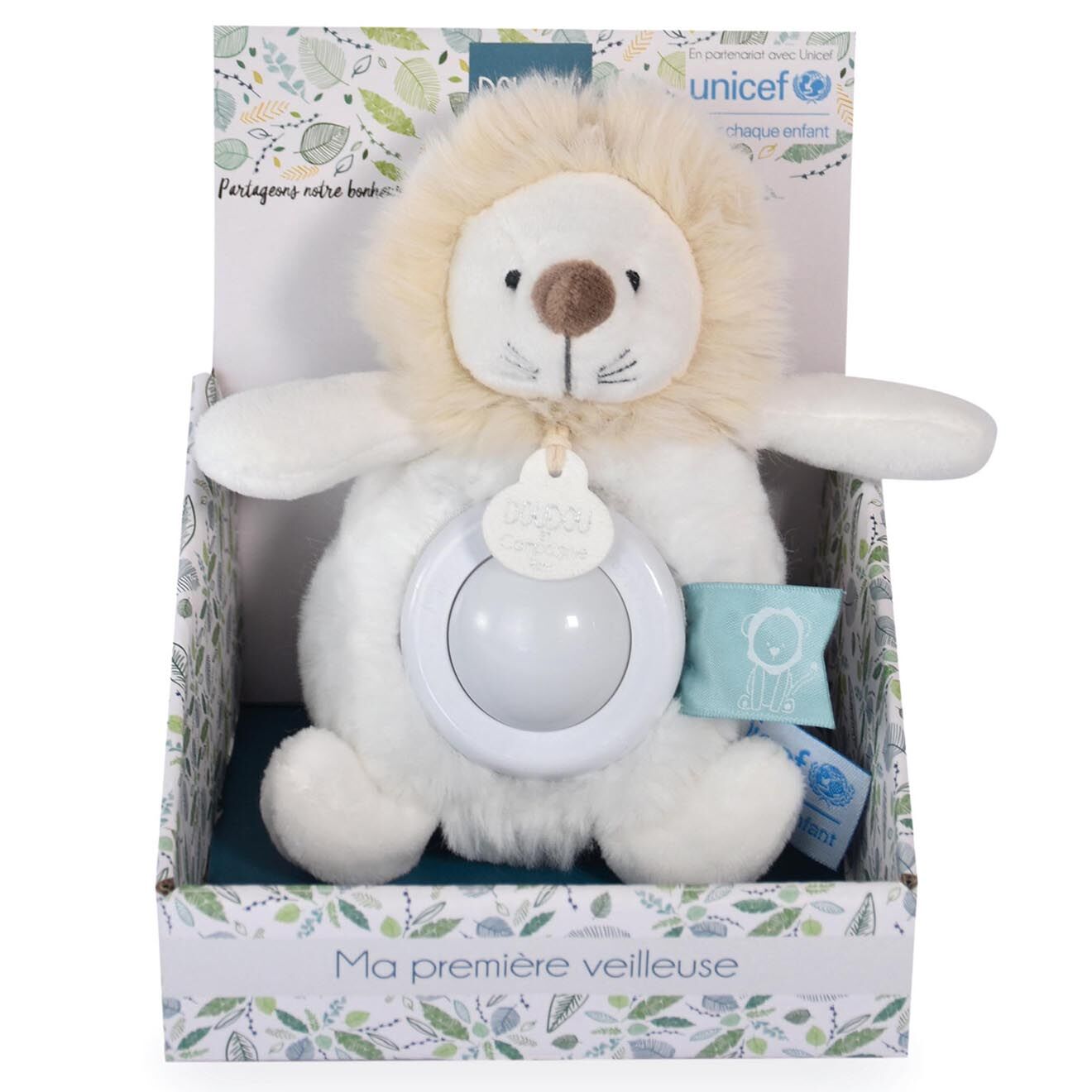 Doudou et Compagnie Veilleuse Lion blanche