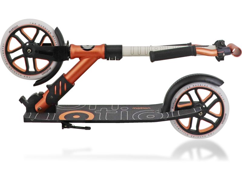 Motion Motion Scooter Speedy 200 mm Salmon/Weiss Leichter und faltbarer City-Scooter für eine schnelle und angenehme Fahrt