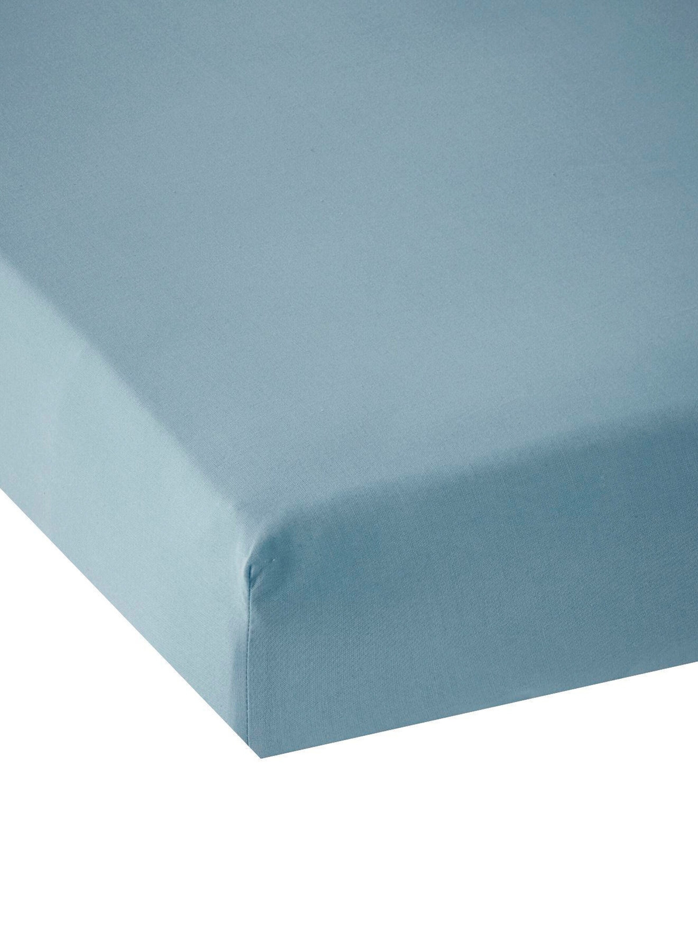 Vertbaudet Baby Spannbettlaken, uni blau