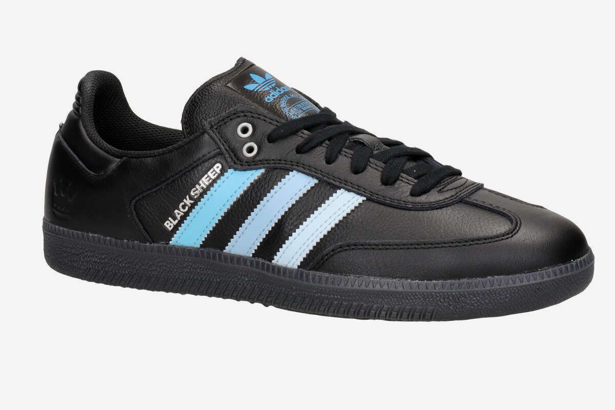 adidas Skateboarding x CLTFC x Black Sheep Samba ADV Schuh (core black white clear blue)