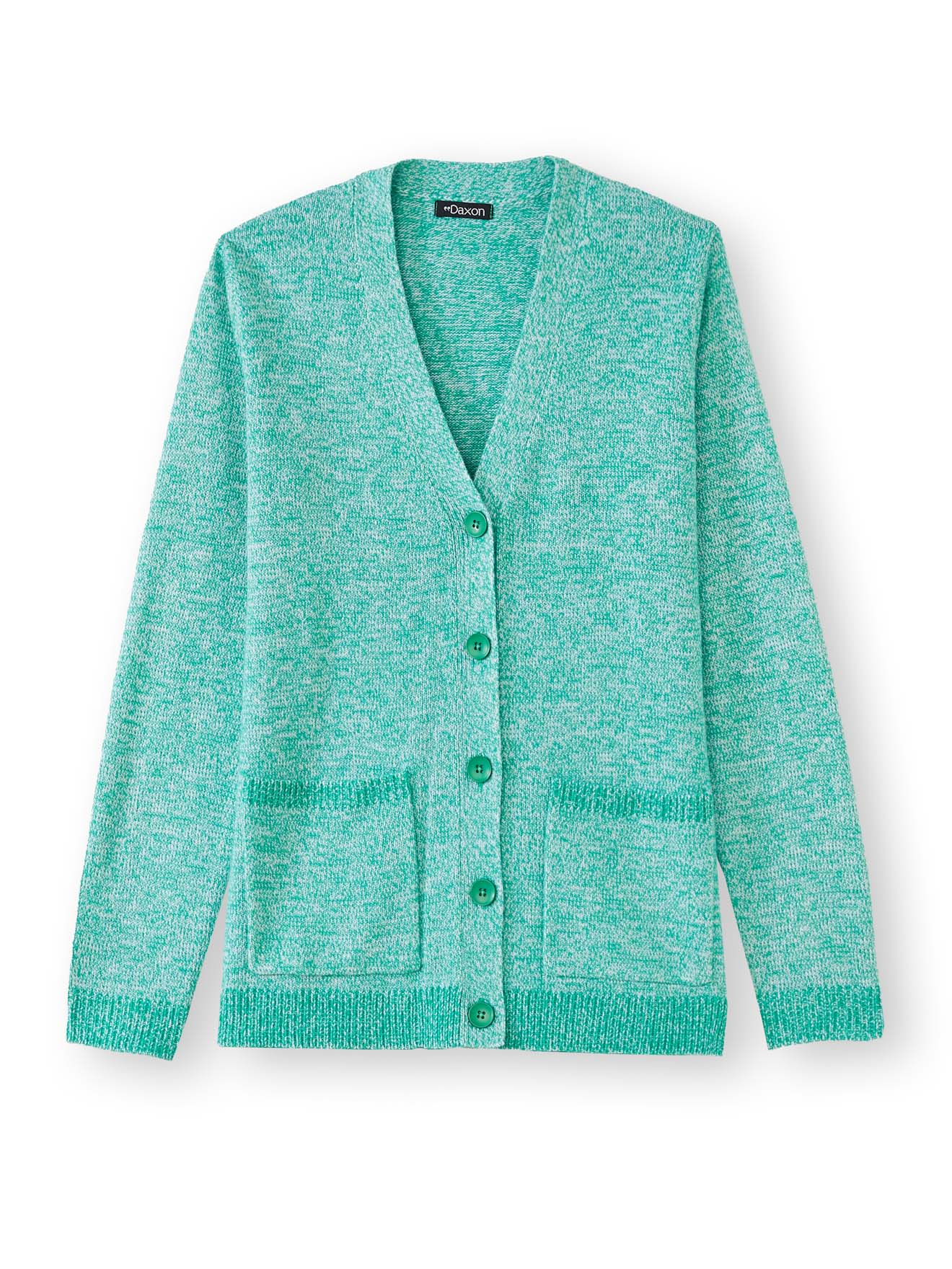 Gilet classique en maille chinée