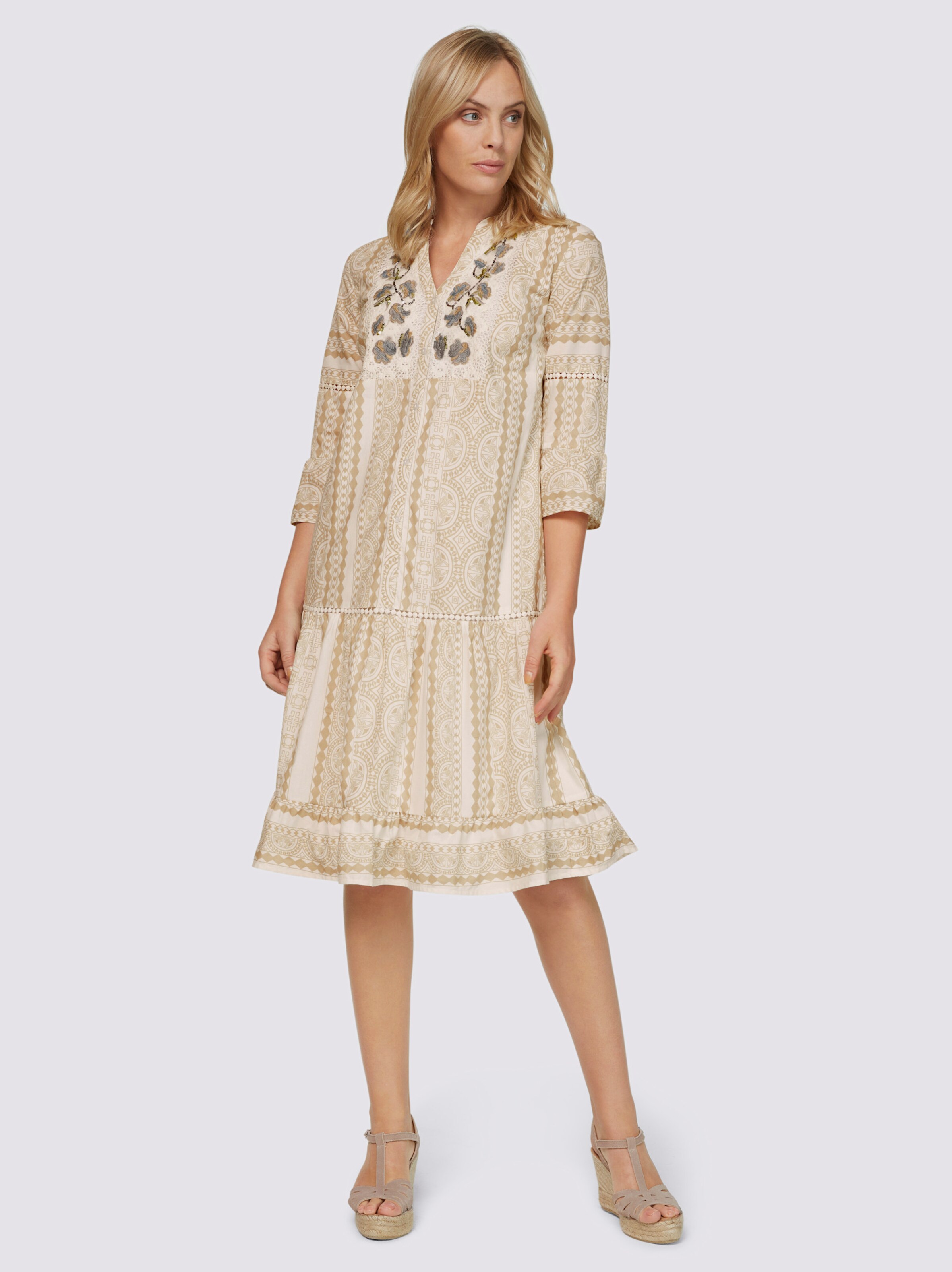 Druck-Kleid