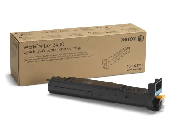 Xerox WorkCentre 6400 - Høj kapacitet - cyan - original - tonerpatron - for WorkCentre 6400, 6400/XFM, 6400S, 6400SFS, 6400X, 6400XF, 6400XM