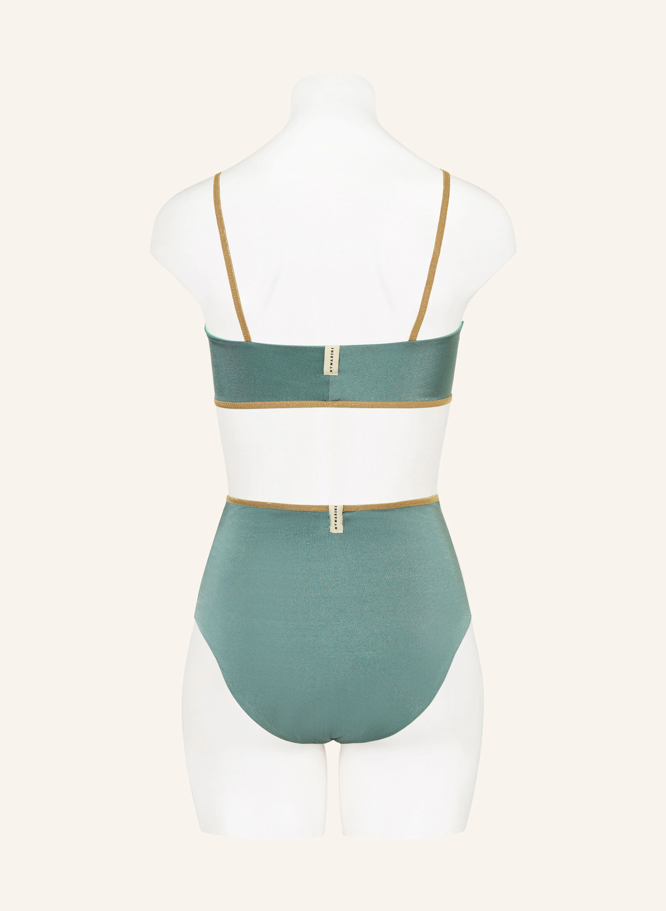 MYMARINI High-Waist-Bikini-Hose SHINE zum Wenden mit UV-Schutz 50+