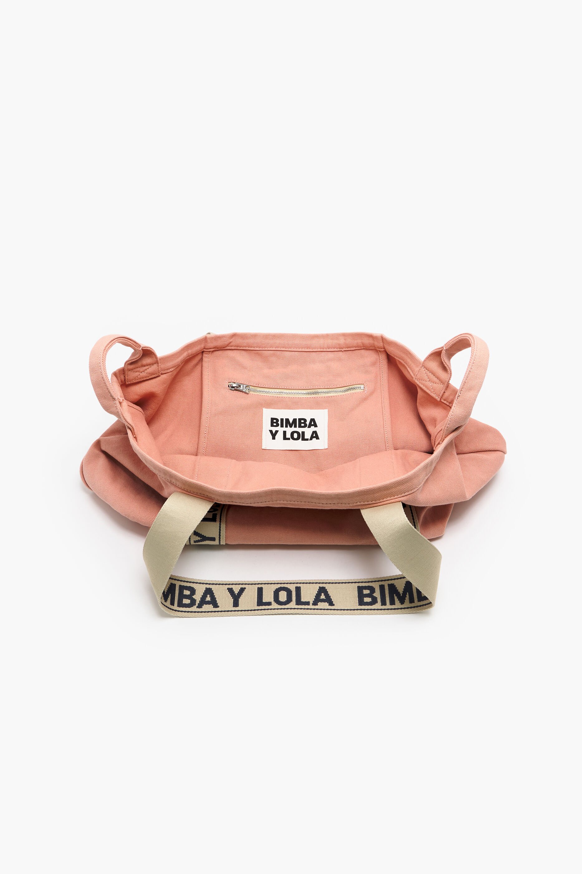 Sacola de compras tamanho XL em lona rosa
