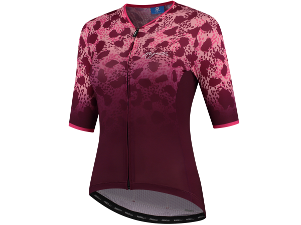 Rogelli Animal Lady Cykeltrøje, Bordeaux/Pink