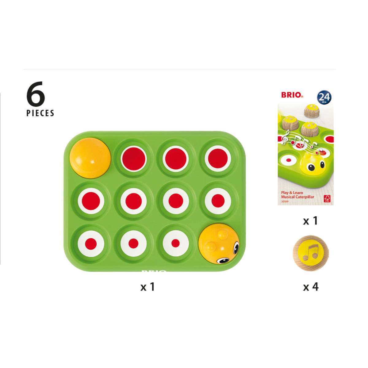 BRIO Spiel Musikspiel Raupe